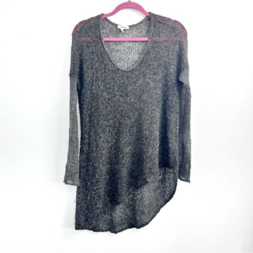 Helmut Lang Mesh Knit Asymmetrical Sweater